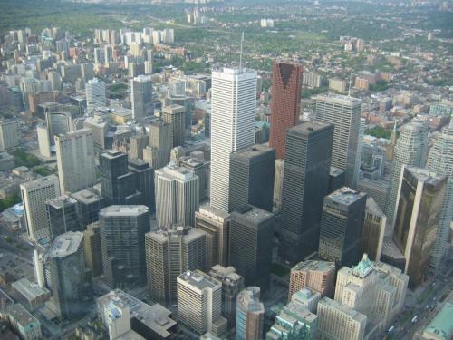 Downtown Toronto, view from the CN Tower